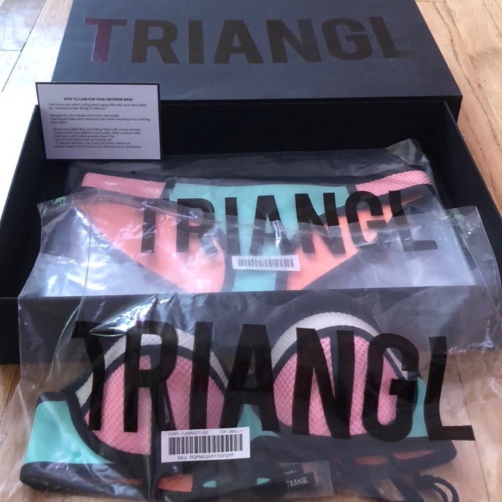 Flamingo triangle bikini xsmall